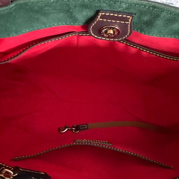 Dooney & Bourke Two-Tone Brown Leather Tote - Picture 7 of 9